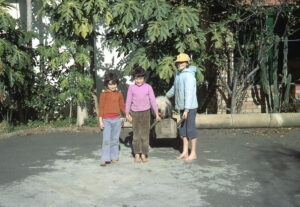 Clare and her brothers