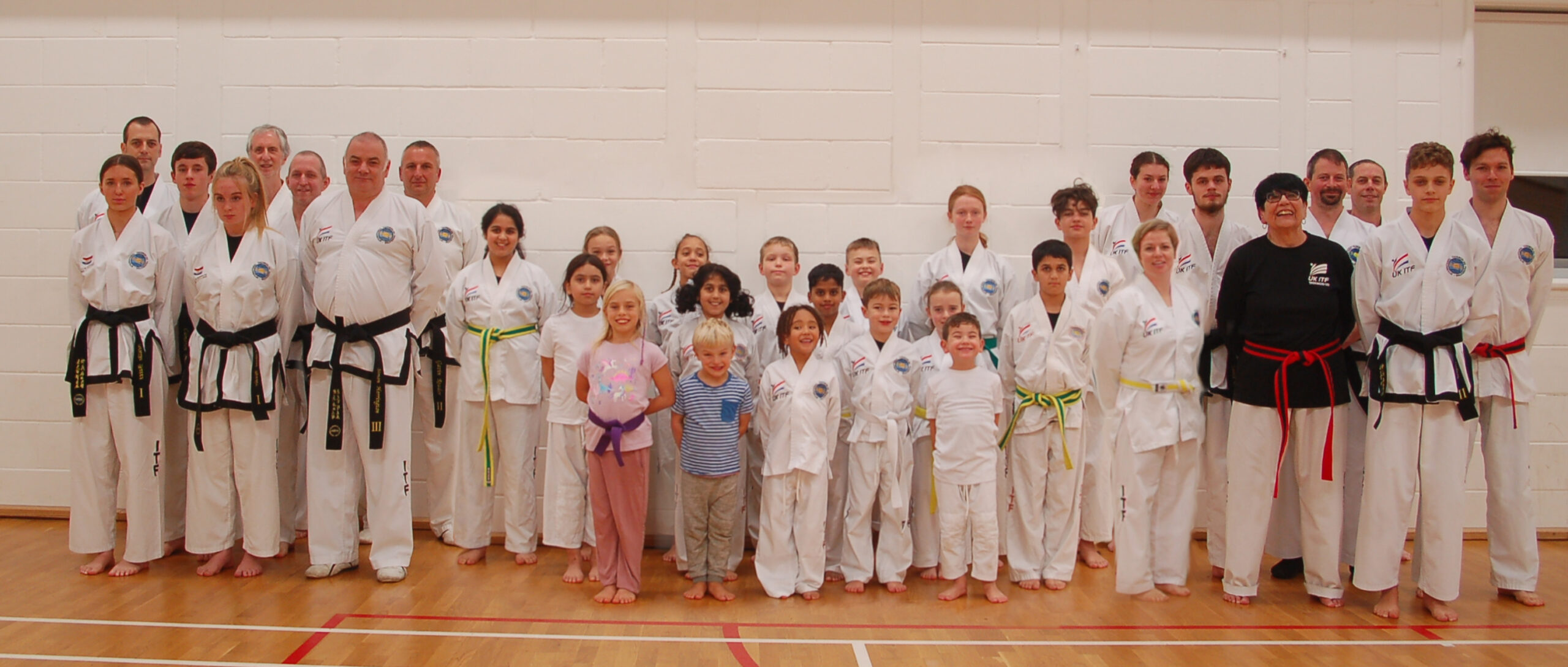 Students from Fishponds Taekwondo Academy